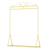 婚纱店高b档展示架落地金银色影楼西装 礼服正侧挂衣架简约婚纱架