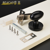 金色 椭Q圆卧室暗门锁单面锁 隐形门锁双面锁暗锁卫生间背景门暗装