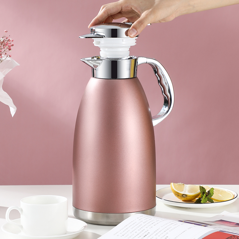 304加厚不锈钢保温壶大容量罗马真空壶家用1.8L热水壶2.Z3L开水瓶