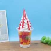 仿真水果圣代冰淇n淋假冰淇淋仿真圣代冰淇淋水果杯模型