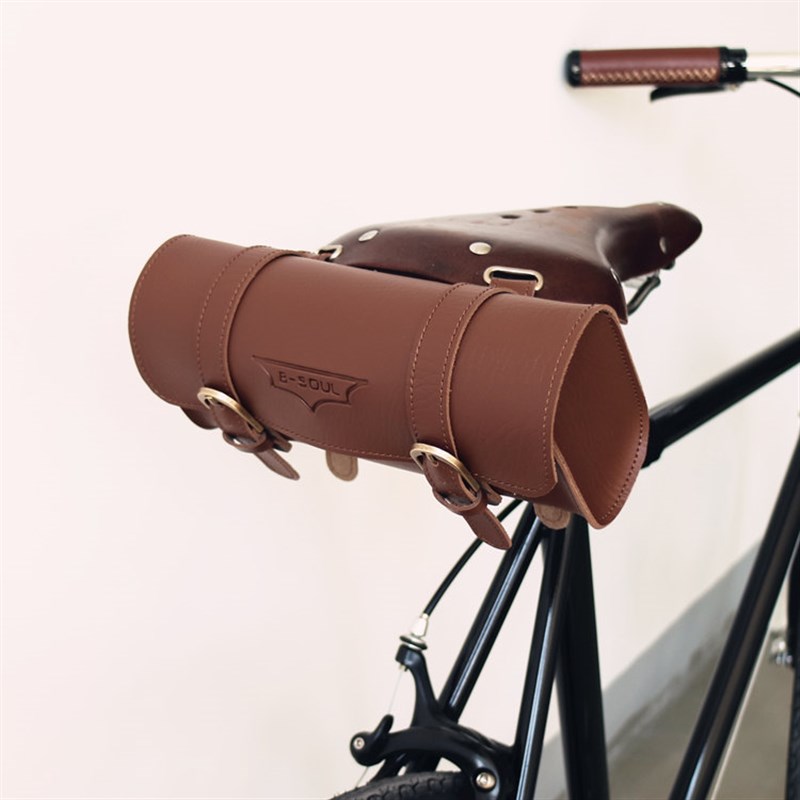 复古自行车包 上管包 车把包 z自行车皮质鞍座包 复古公路车皮包