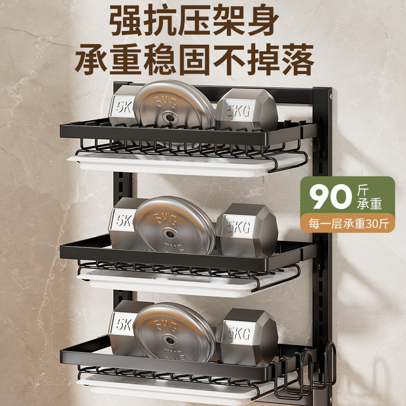 厨房置物架c沥水碗架挂墙壁挂式刀架筷子筒免打孔多功能碗筷收纳图片