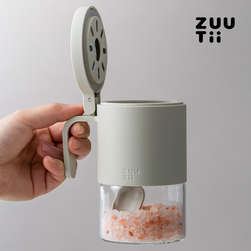 zuutii调味盒l套装家用组合装盐味精糖佐料防潮收纳厨房玻璃调味