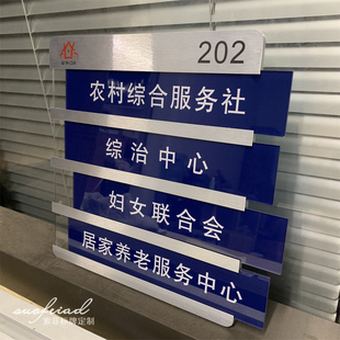金属可更换科室牌楼层牌办v公门牌学校公司医院社区亚克力标牌定