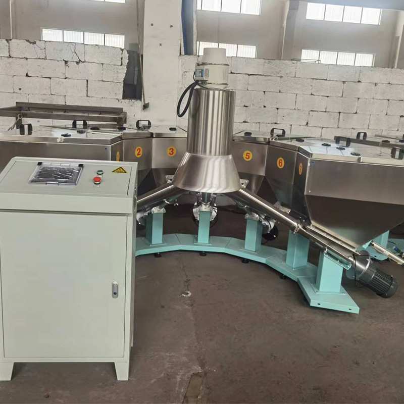 PVC石塑地板行业生产线小料配方机 6斗9斗12斗自动PVC小料配方机