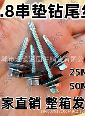 整箱中标4.8串垫钻尾丝复合垫燕尾丝彩钢瓦钉阳光瓦钉自攻螺丝钉