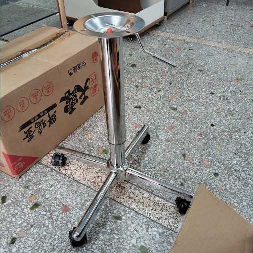 升降桌子脚架铝合金四星脚十字桌腿升降桌台面小桌子配件茶几配件