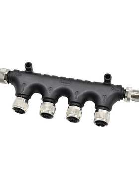 m12分线器T型转接头NMEA2000连接器 6通防水连接器nmea2000转换器