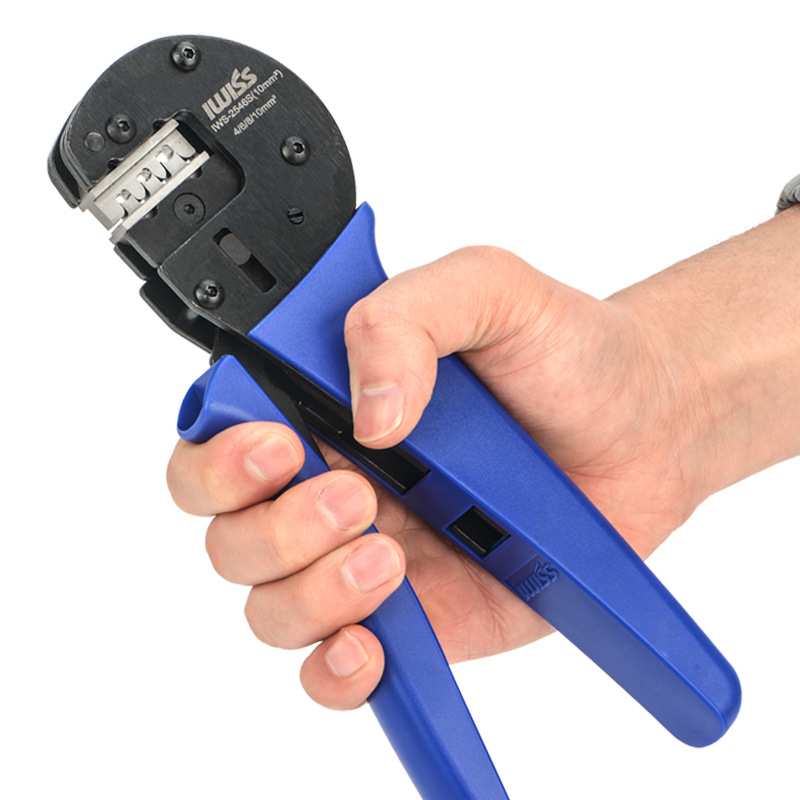 10平MC4光伏压线钳太阳能连接器端子压接钳光伏线缆压接工具10mm2