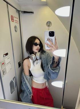 NanaByNana【费里假日】水洗破洞牛仔外套女秋季做旧短款休闲夹克