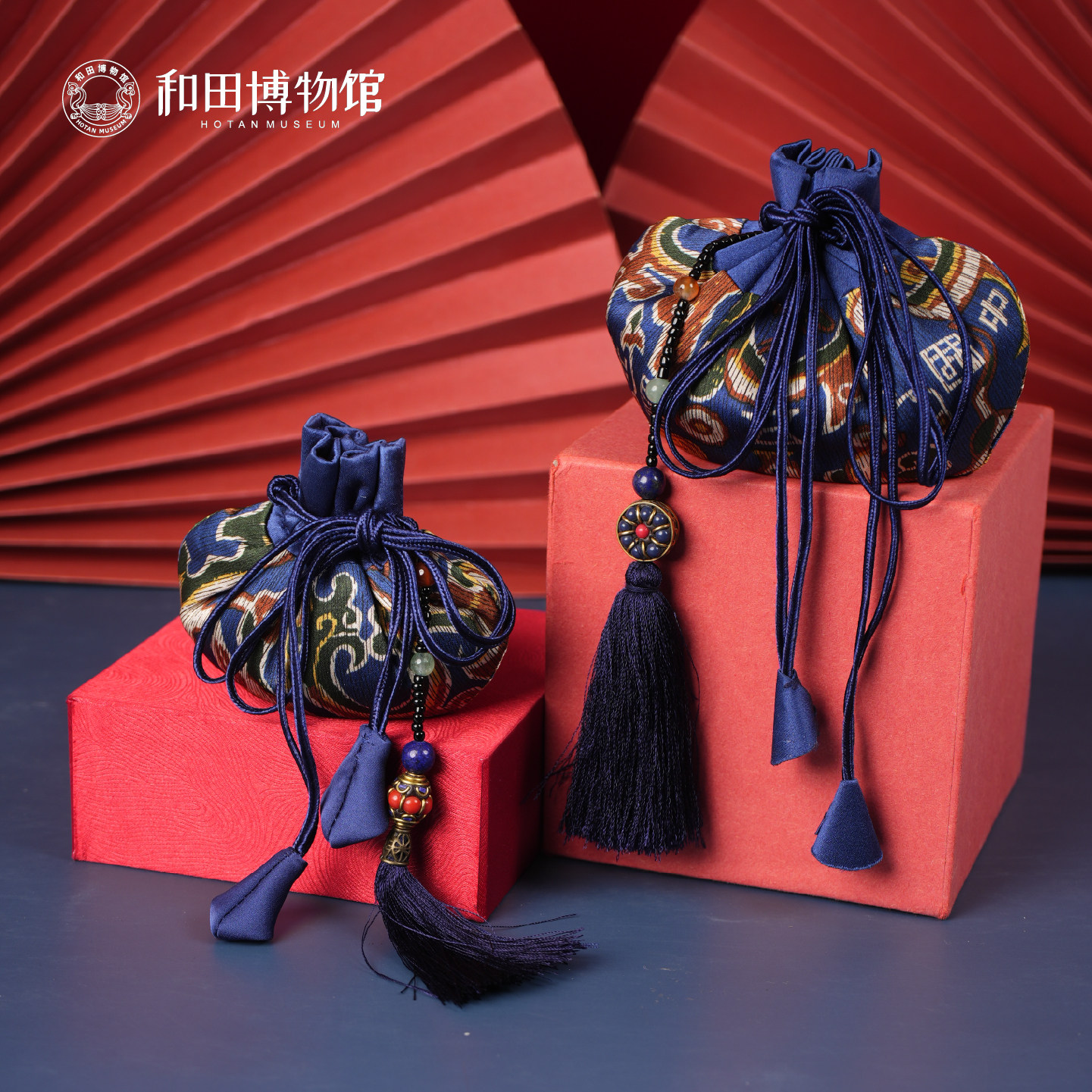 新疆和田博物馆五星出东方香囊薰衣草香包车载挂件博物馆文创礼物