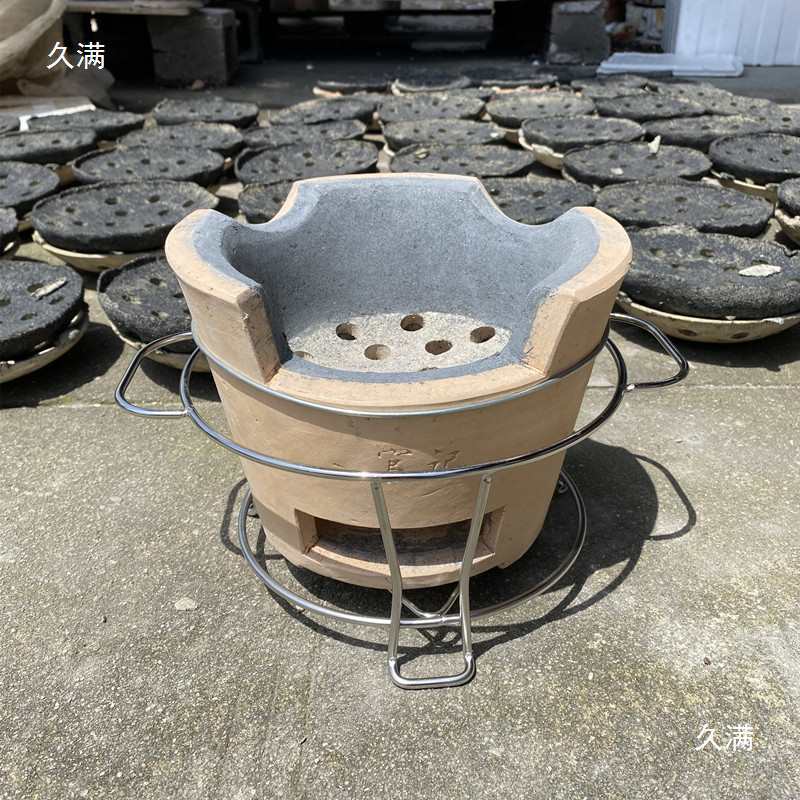 用老式手工柴火泥炉大土灶菜馆饭店炖肉煨菜土炉子炭炉火锅土灶