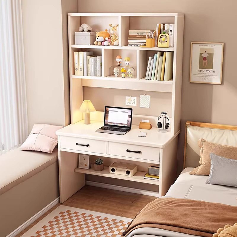实木书桌书架一体桌子小型电脑桌台式家用卧室窄学生学习桌写字桌,办公设备/耗材/相关服务,其它,淘宝优惠券,粉丝福利购,淘宝优惠卷