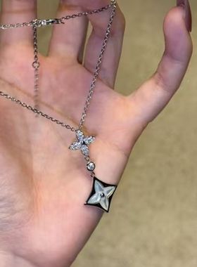 Vintage古著爆闪项链女轻奢