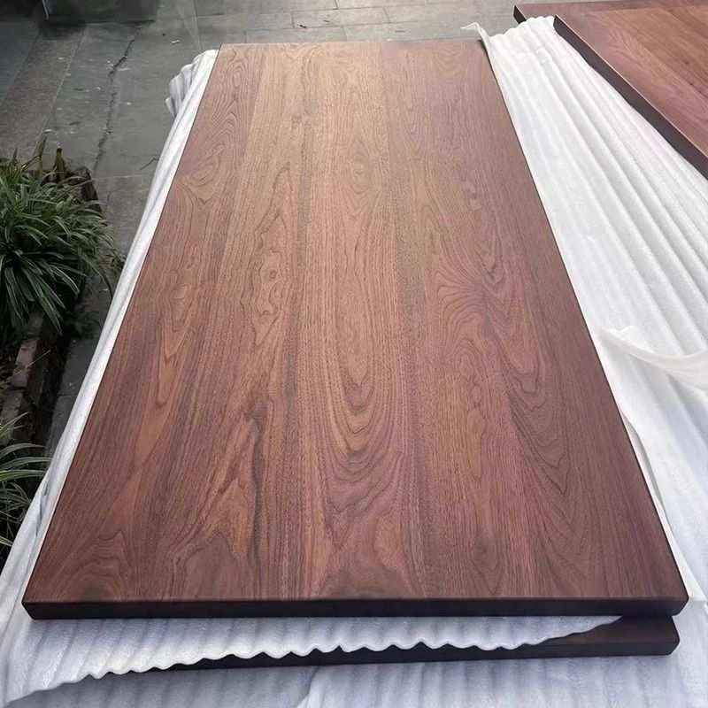 南北美黑胡桃木实木大板原木桌面板餐板工作吧台板书桌茶桌板
