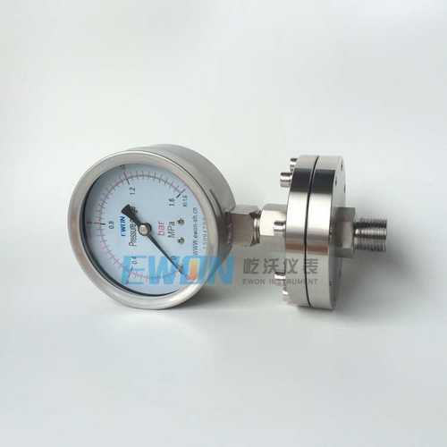 供应隔膜压力表 不锈钢螺纹式隔膜压力表YTF-100H/ML屹沃仪表厂家