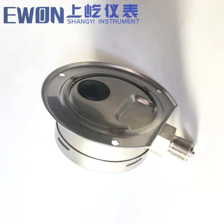 Pressure gauge y-102bf ytf-100ht 径向后带边不锈钢压力表304SS