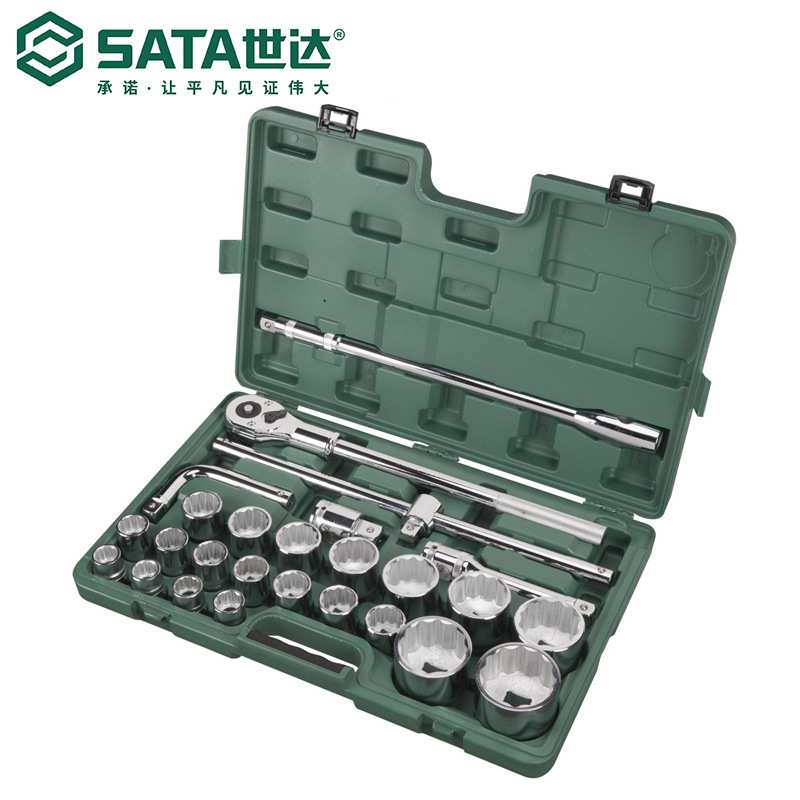 SATA世达26件19MM&25MM系列重型套筒组套 09016