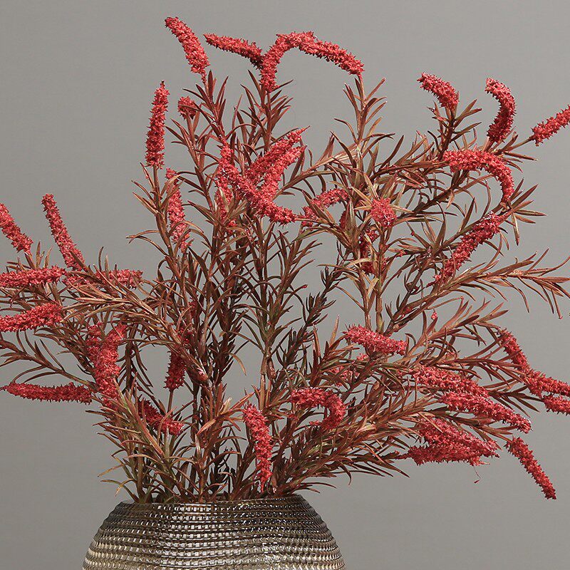 仿真鼠尾草假秋色叶子配草客厅瓶插婚庆造景装饰草