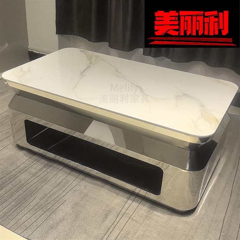 茶几酒吧镜面会所钢化岩板大理石散台卡座酒吧桌