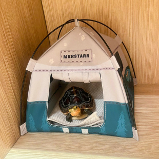 乌龟躲避屋巴西龟草龟专用大号睡觉窝冬眠用品爬宠造景装饰小帐篷