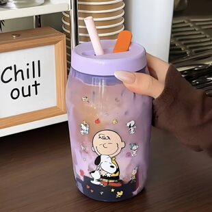 高颜值外带冷泡杯女生夏季便携咖啡随手杯食品级密封双饮口冷饮杯