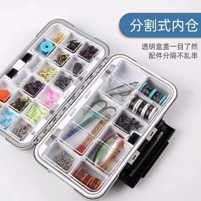 新款钓鱼配件盒防水路亚盒工具盒