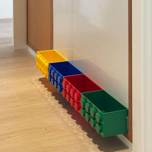 【墙面改造】积木磁吸收纳盒入户玄关置物架多功能杂物整理储物盒