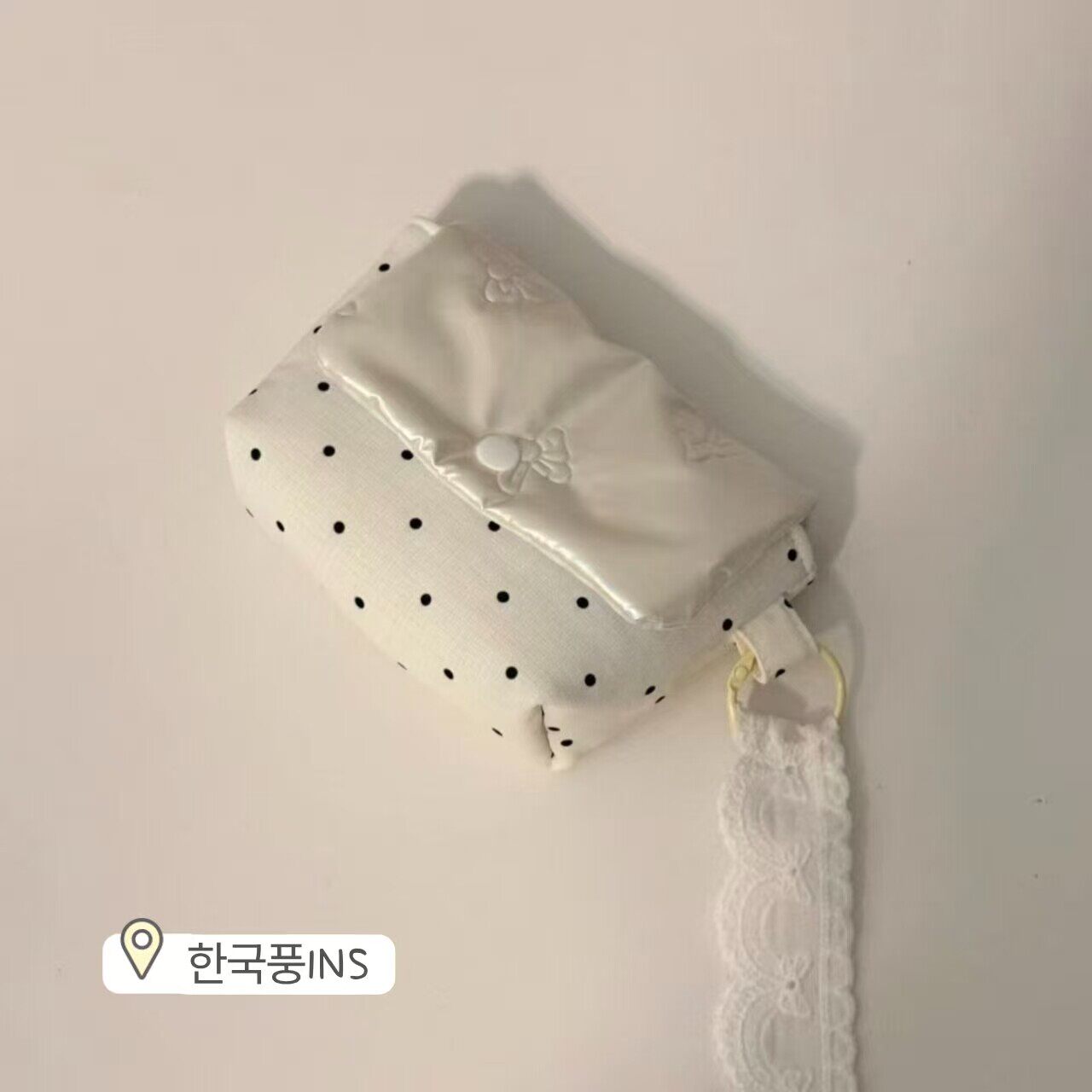 韩系CCD相机波点翻盖收纳包