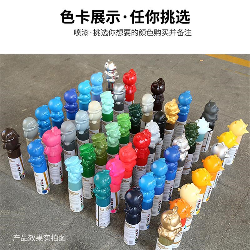 防锈自喷漆手摇自动家具木器光油清漆汽车黑白色涂鸦金属油漆