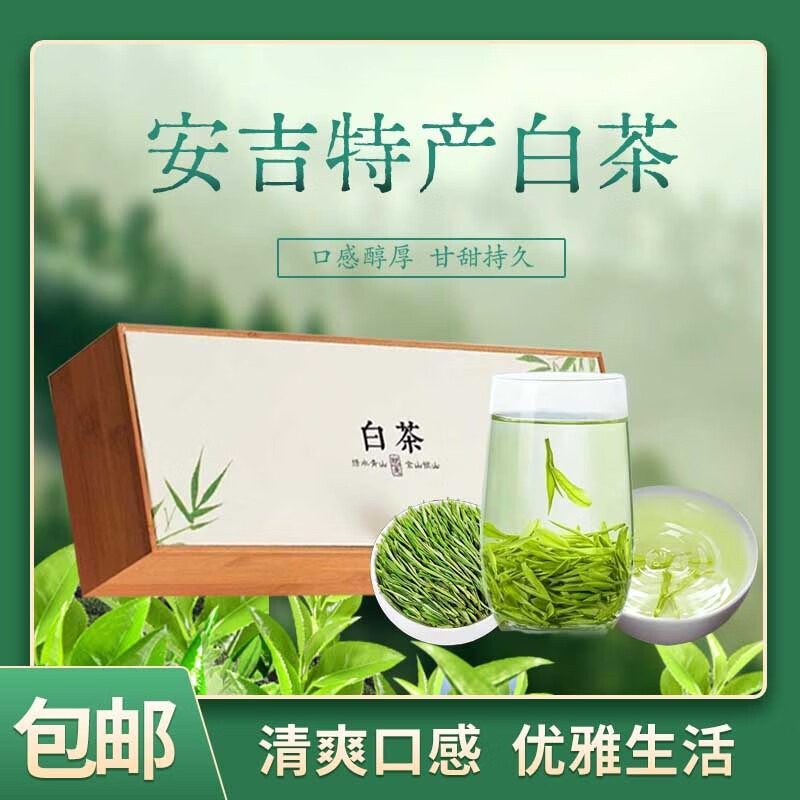 2025年新茶安吉白茶高山生态白茶礼盒装送礼长辈领导