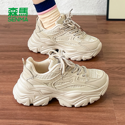 森马厚底增高老爹鞋女厚底增高