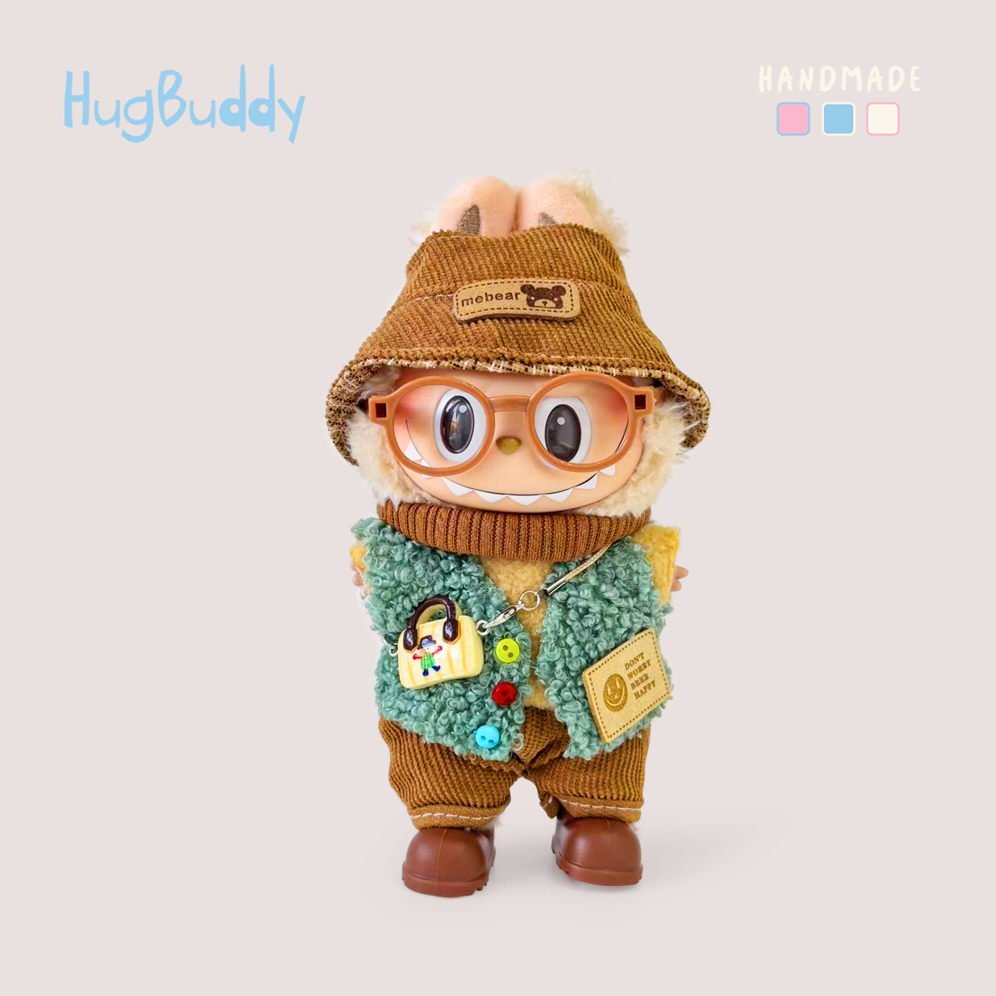 hugbuddy抱抱布迪labubu三代娃衣一代二代拉布布衣服裙子替换装
