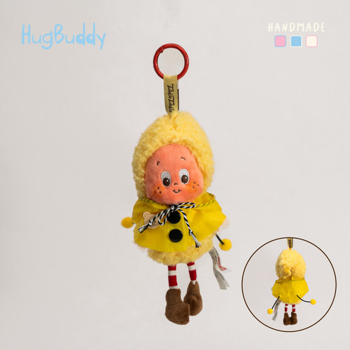 星星人理发假发辫发夹泡泡玛特毛绒挂件着替装爆炸头衣服雨衣配饰