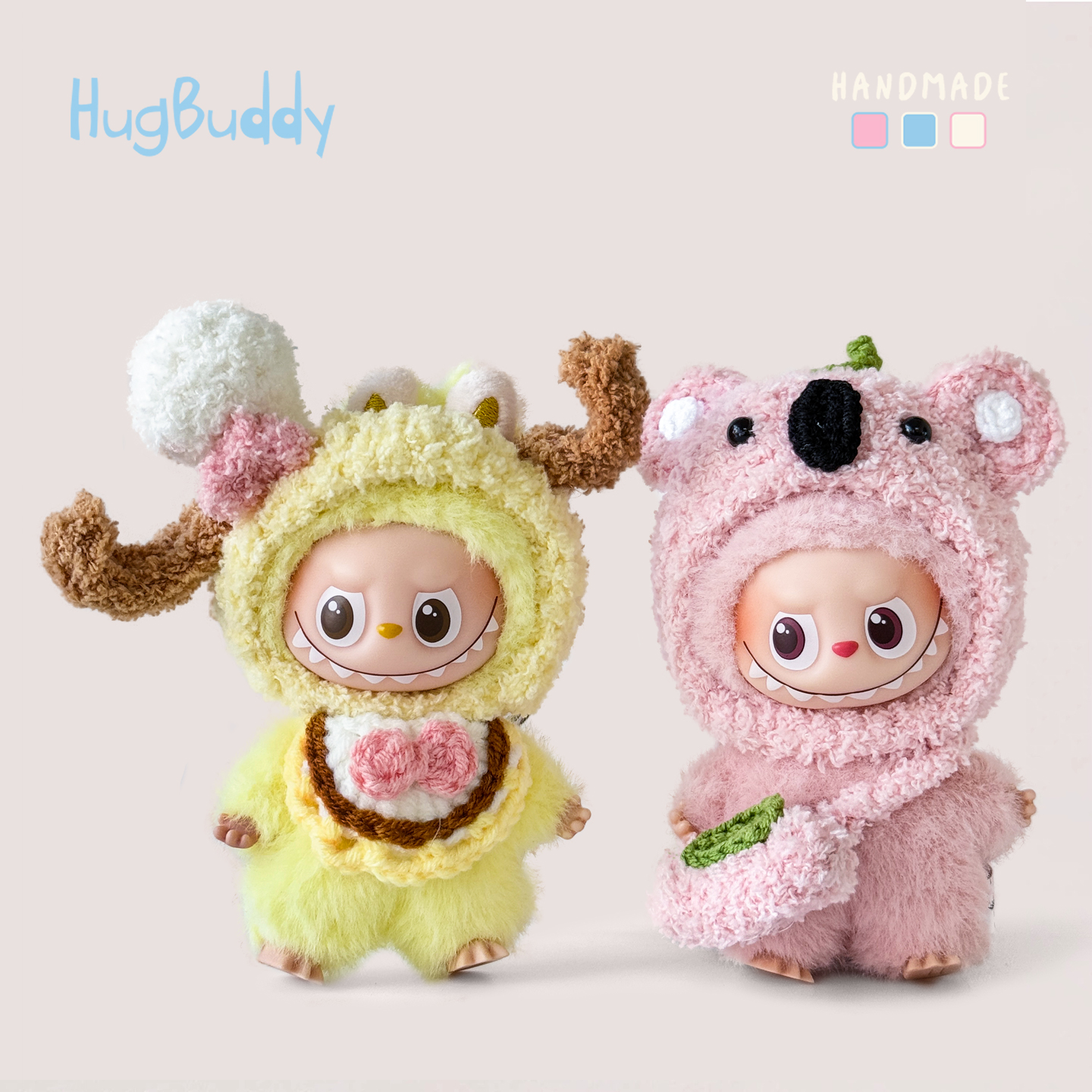 labubu拉布布娃衣mini4.0四代心底密码迷你娃衣钩织套装10cm娃衣