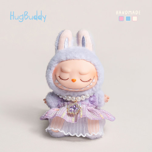 labubu搪胶玩偶衣服裙子