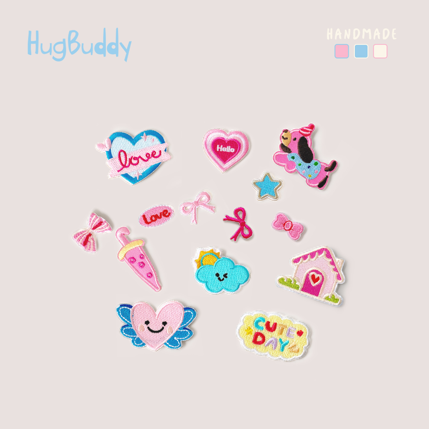 自粘免缝羽绒服补丁贴可水洗补衣服破洞无痕修补贴卡通刺绣布贴