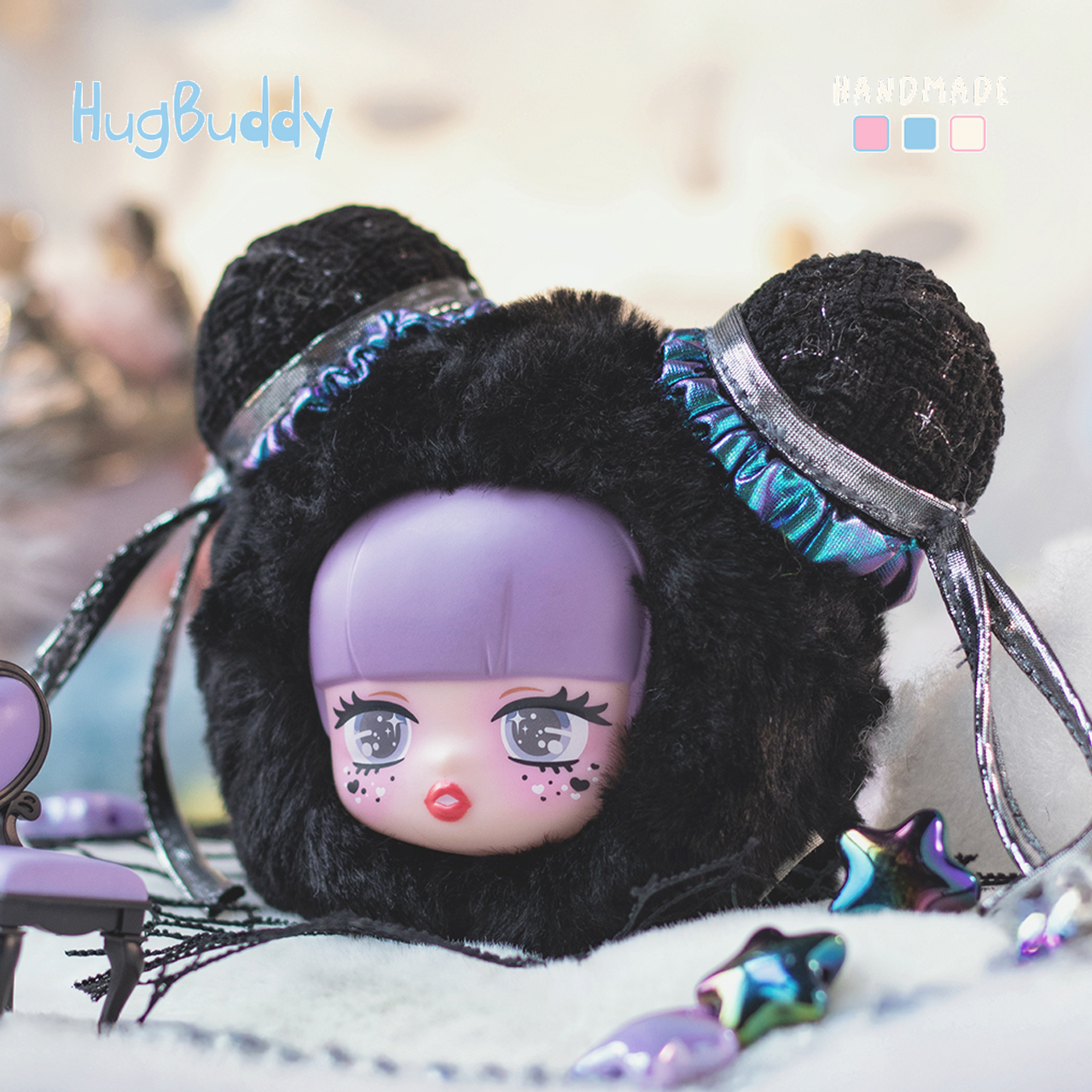 原创LILISHA星耀秀场搪胶盲盒搪胶毛绒挂件耳机包可爱女生日礼物