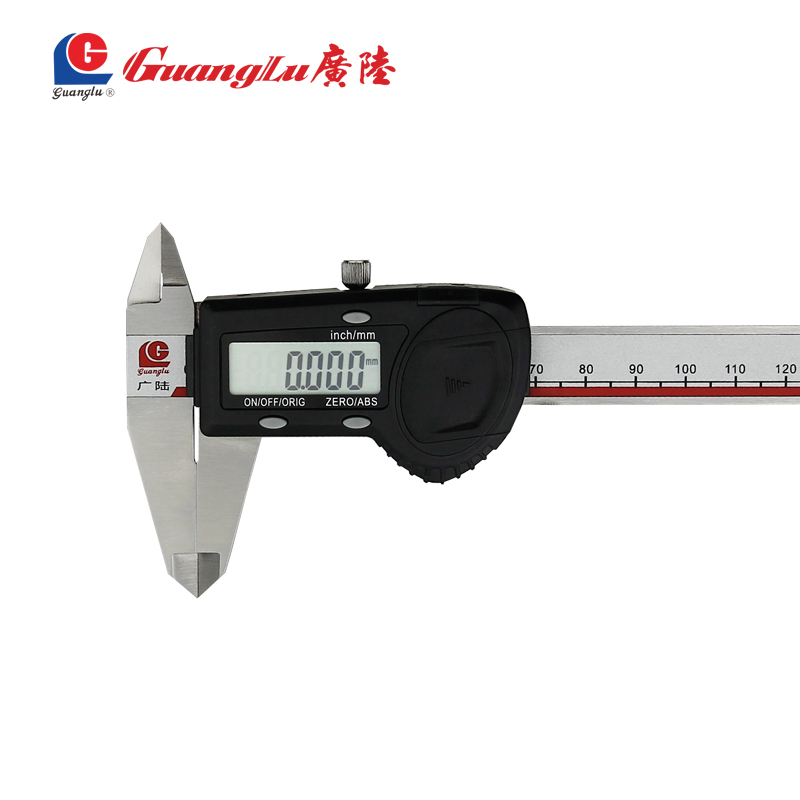广陆高精度数显卡尺0-150-200-300数字电子四P用工业不锈钢0.005