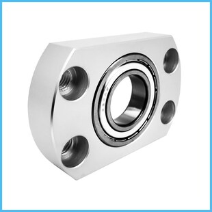 内径20无扣环单轴承双切边法兰固定A座支撑座BACN BFF73铝合金