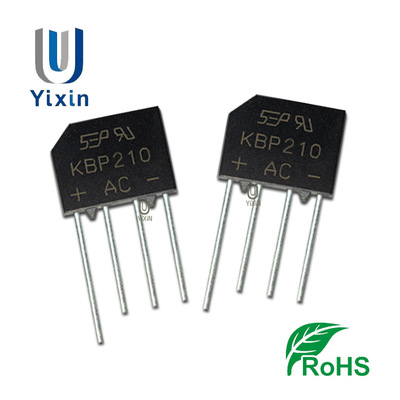 厂家直营 KBP210 桥堆 KBP210G DIP-4 2A 1000V KBP 桥式整流器