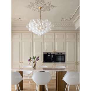 VC法式玻璃泡泡吊灯复古美式现代轻奢客厅餐厅卧室别墅挑空楼梯灯