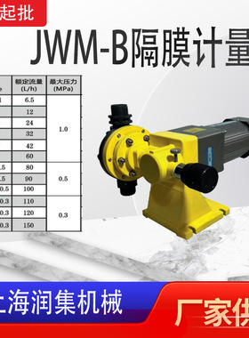 机械隔膜计量泵JWM/JXM/JZM单隔膜计量加药泵PVC PVDF 304 316