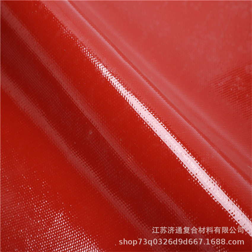 红色硅胶耐高温防火玻璃纤维布