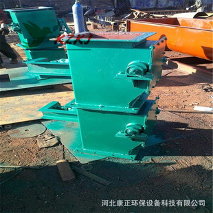 500*500除尘器下料口翻板卸灰阀双层单层手动锁风重锤翻板阀厂家