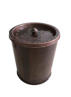 HT 21*26CM 茶渣桶古铜色