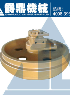 挖机底盘小崧PC78MR6/78US-5/6/8引导轮导向轮涨紧轮履带吊机机械