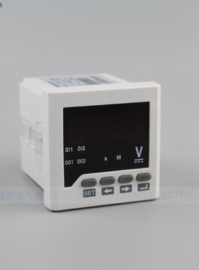72x72 450V直流电压表 数显 带RS485 通讯 CJ-DV61-T 数字电压表