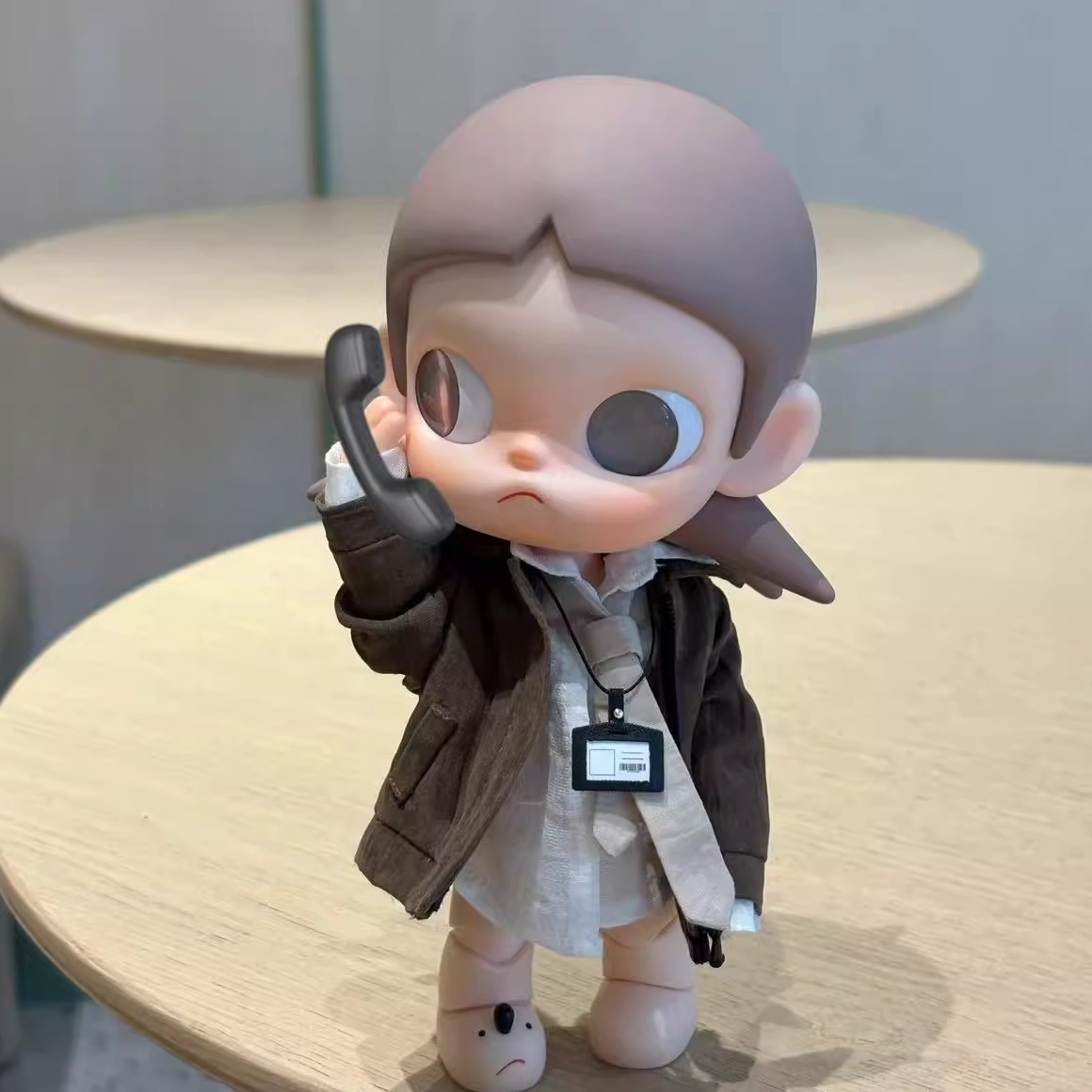 瓜瓜嘎·原创Zsiga可动人偶1/8娃衣手作嘎子姐麂皮外套衬衫套装