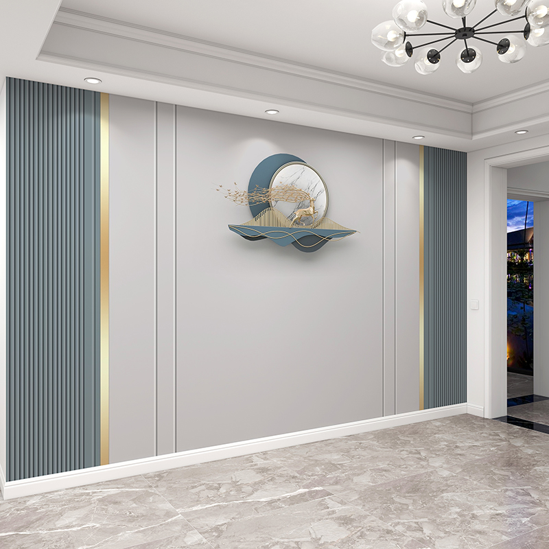 定制款2024轻奢影视客厅8d墙布